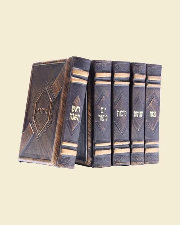 שם המוצר: סט מחזורים 'עוגב' | 5 כרכים | עור איכותי |
